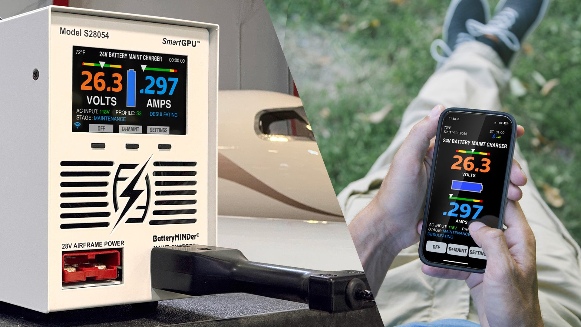 SmartGPU Battery Maintenance Charger Kit (BMC24 - For SmartGPU use only)