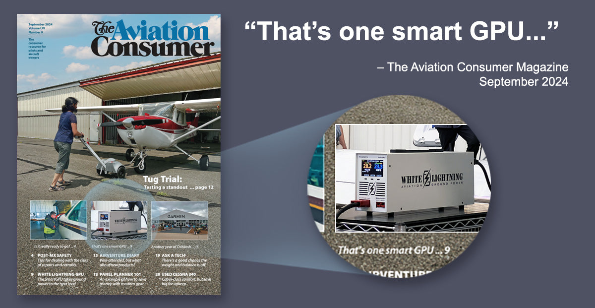 White Lightning SmartGPU featured in Aviation Consumer Magazine